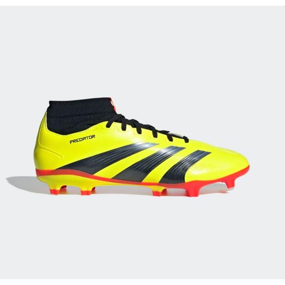 Adidas Men's Predator League Mid Soccer Cleats Size 8 Yellow Black NWOB - Picture 1 of 11